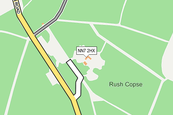 NN7 2HX map - OS OpenMap – Local (Ordnance Survey)