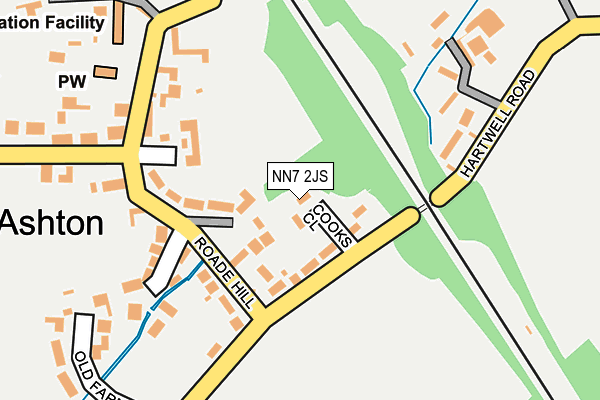 NN7 2JS map - OS OpenMap – Local (Ordnance Survey)