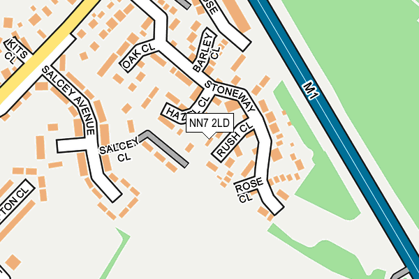 NN7 2LD map - OS OpenMap – Local (Ordnance Survey)