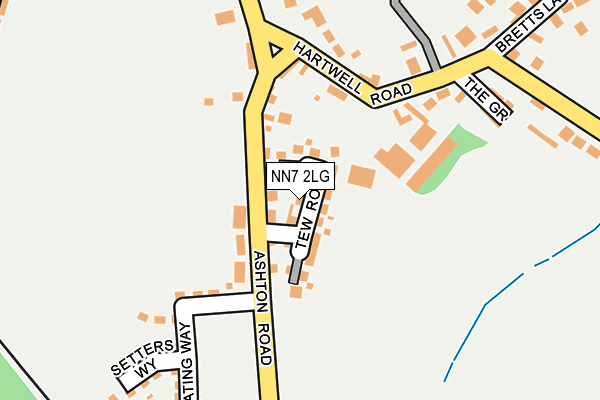 NN7 2LG map - OS OpenMap – Local (Ordnance Survey)