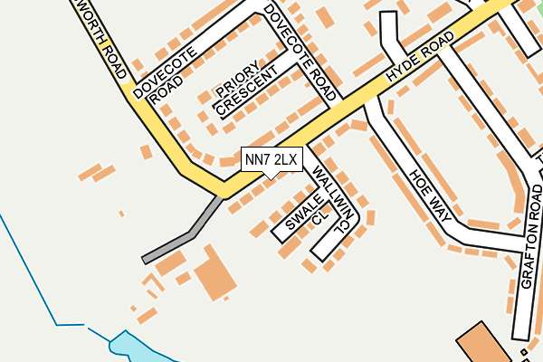 NN7 2LX map - OS OpenMap – Local (Ordnance Survey)