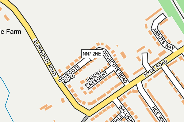 NN7 2NE map - OS OpenMap – Local (Ordnance Survey)