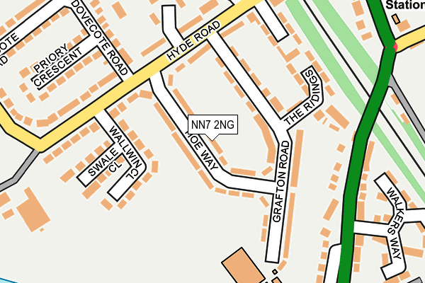 NN7 2NG map - OS OpenMap – Local (Ordnance Survey)