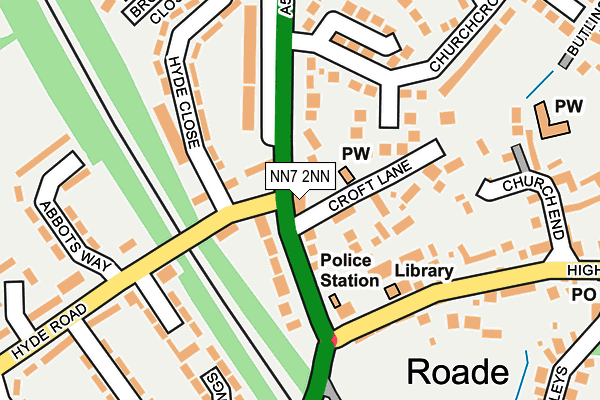 NN7 2NN map - OS OpenMap – Local (Ordnance Survey)