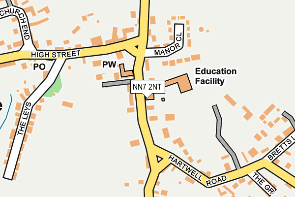 NN7 2NT map - OS OpenMap – Local (Ordnance Survey)