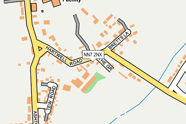 NN7 2NX map - OS OpenMap – Local (Ordnance Survey)