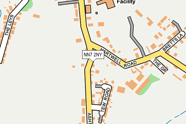 NN7 2NY map - OS OpenMap – Local (Ordnance Survey)