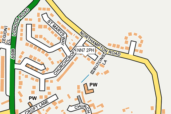 NN7 2PH map - OS OpenMap – Local (Ordnance Survey)
