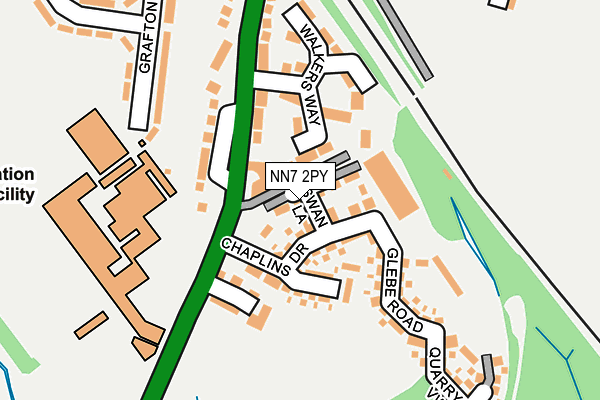 NN7 2PY map - OS OpenMap – Local (Ordnance Survey)