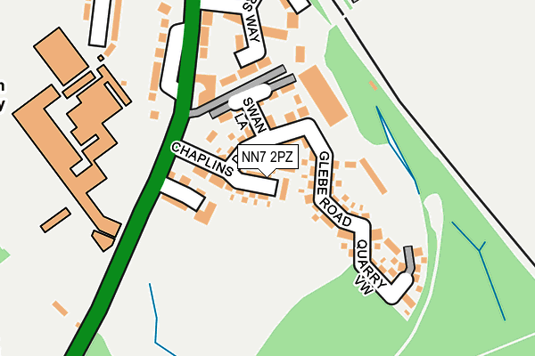 NN7 2PZ map - OS OpenMap – Local (Ordnance Survey)