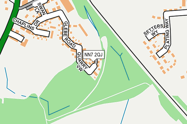 NN7 2QJ map - OS OpenMap – Local (Ordnance Survey)