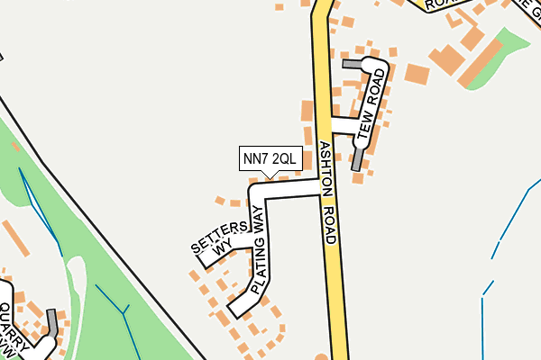 NN7 2QL map - OS OpenMap – Local (Ordnance Survey)