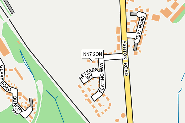NN7 2QN map - OS OpenMap – Local (Ordnance Survey)