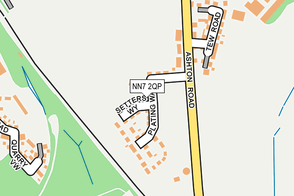 NN7 2QP map - OS OpenMap – Local (Ordnance Survey)