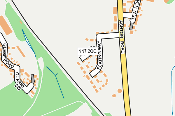 NN7 2QQ map - OS OpenMap – Local (Ordnance Survey)