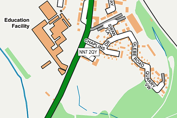 NN7 2QY map - OS OpenMap – Local (Ordnance Survey)