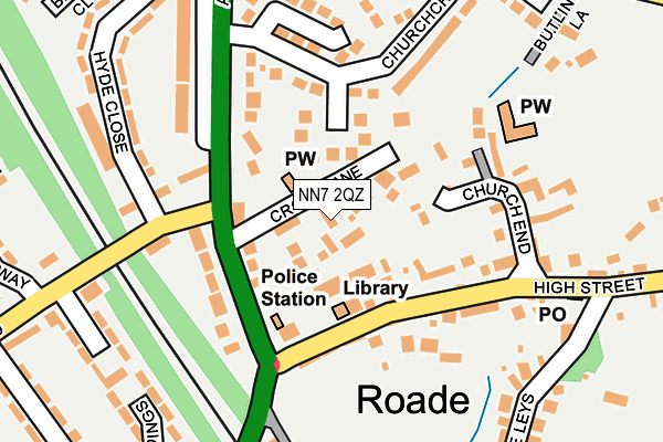 NN7 2QZ map - OS OpenMap – Local (Ordnance Survey)