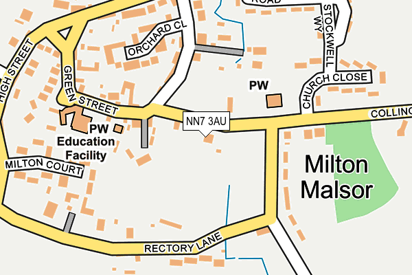 NN7 3AU map - OS OpenMap – Local (Ordnance Survey)