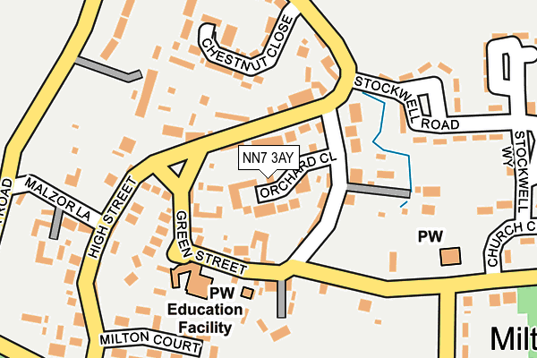 NN7 3AY map - OS OpenMap – Local (Ordnance Survey)
