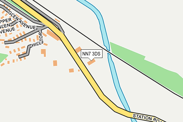 NN7 3DS map - OS OpenMap – Local (Ordnance Survey)