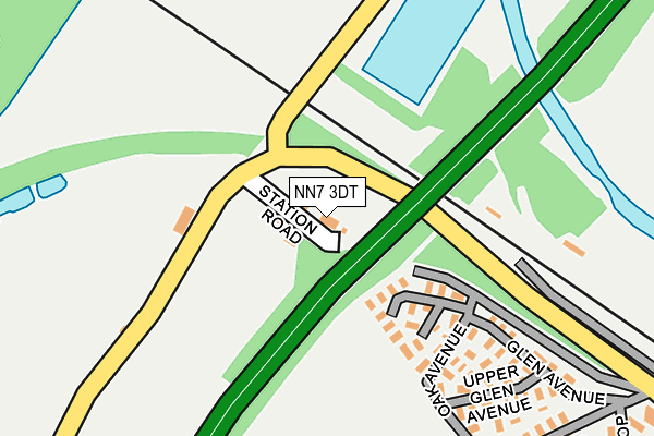 NN7 3DT map - OS OpenMap – Local (Ordnance Survey)
