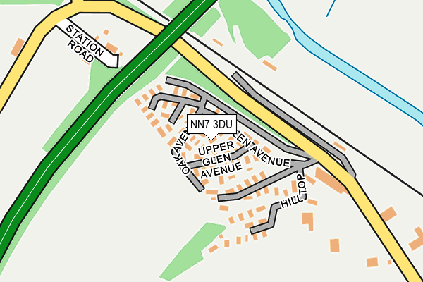 NN7 3DU map - OS OpenMap – Local (Ordnance Survey)