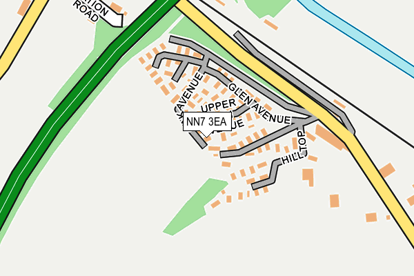 NN7 3EA map - OS OpenMap – Local (Ordnance Survey)