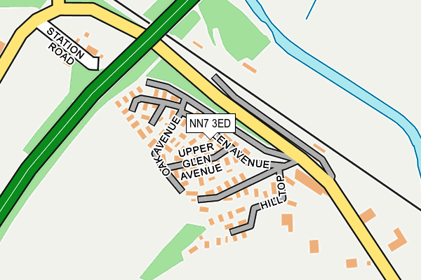 NN7 3ED map - OS OpenMap – Local (Ordnance Survey)