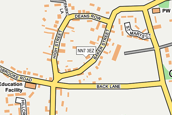 NN7 3EZ map - OS OpenMap – Local (Ordnance Survey)