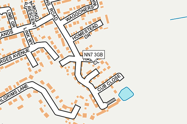 NN7 3GB map - OS OpenMap – Local (Ordnance Survey)