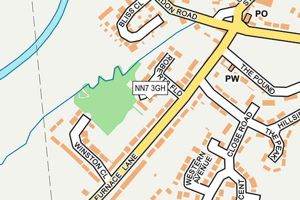 NN7 3GH map - OS OpenMap – Local (Ordnance Survey)