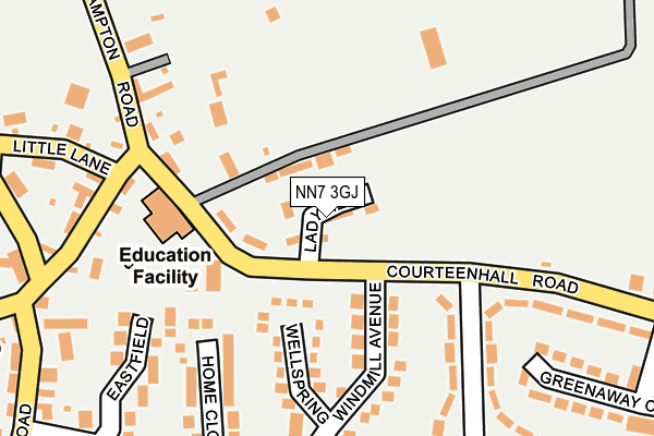 NN7 3GJ map - OS OpenMap – Local (Ordnance Survey)
