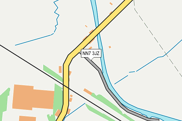 NN7 3JZ map - OS OpenMap – Local (Ordnance Survey)