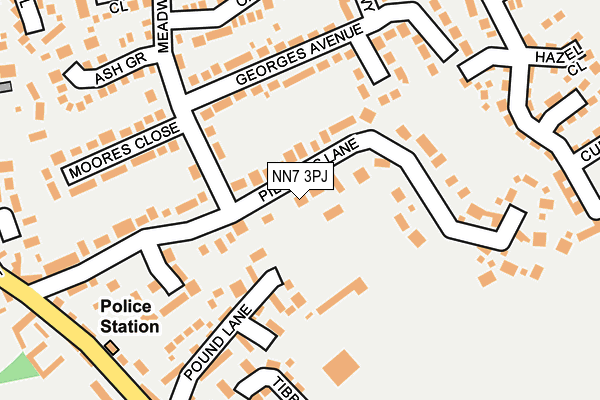 NN7 3PJ map - OS OpenMap – Local (Ordnance Survey)