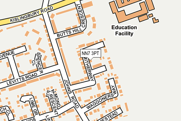 NN7 3PT map - OS OpenMap – Local (Ordnance Survey)