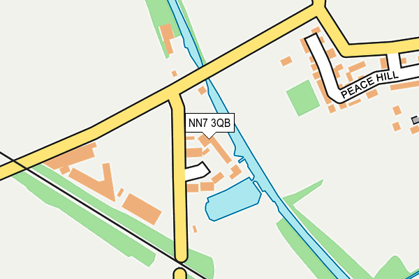 NN7 3QB map - OS OpenMap – Local (Ordnance Survey)