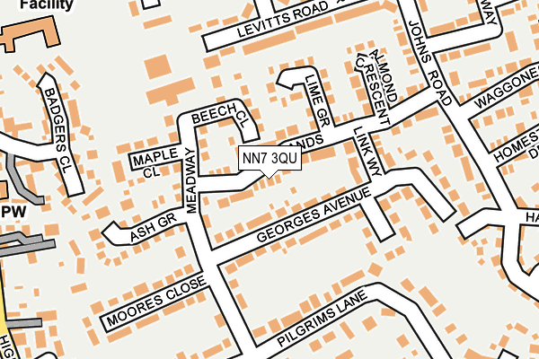 NN7 3QU map - OS OpenMap – Local (Ordnance Survey)