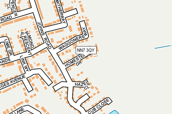 NN7 3QY map - OS OpenMap – Local (Ordnance Survey)