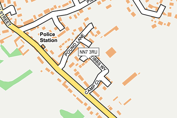 NN7 3RU map - OS OpenMap – Local (Ordnance Survey)