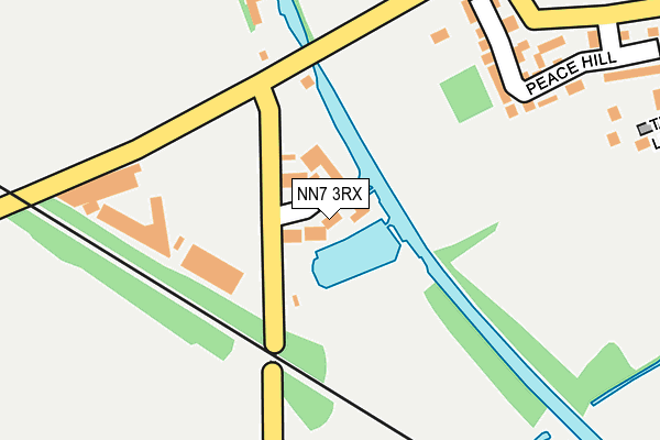 NN7 3RX map - OS OpenMap – Local (Ordnance Survey)