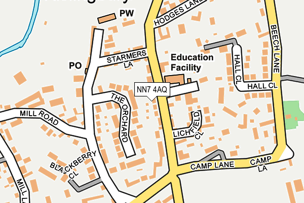 NN7 4AQ map - OS OpenMap – Local (Ordnance Survey)