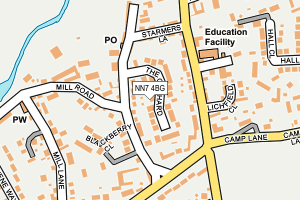 NN7 4BG map - OS OpenMap – Local (Ordnance Survey)