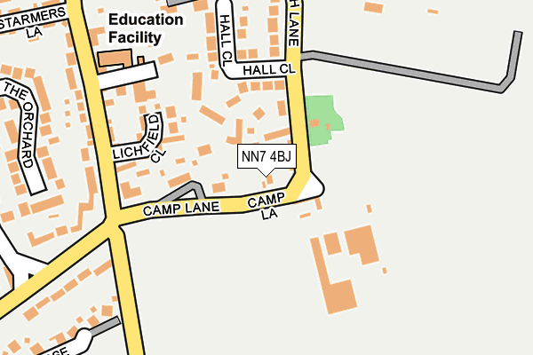NN7 4BJ map - OS OpenMap – Local (Ordnance Survey)