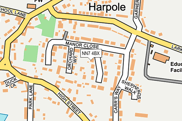 NN7 4BX map - OS OpenMap – Local (Ordnance Survey)