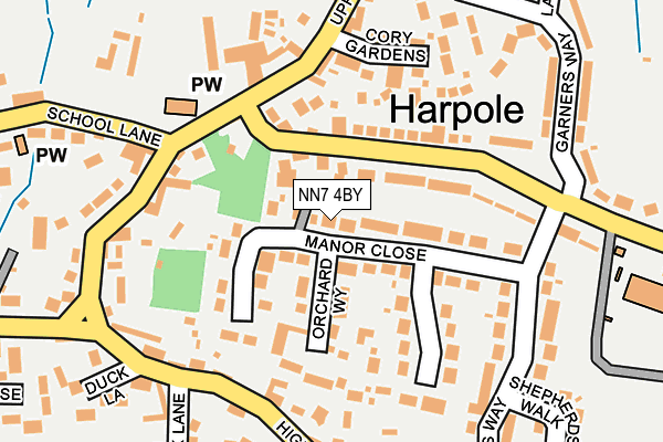 NN7 4BY map - OS OpenMap – Local (Ordnance Survey)