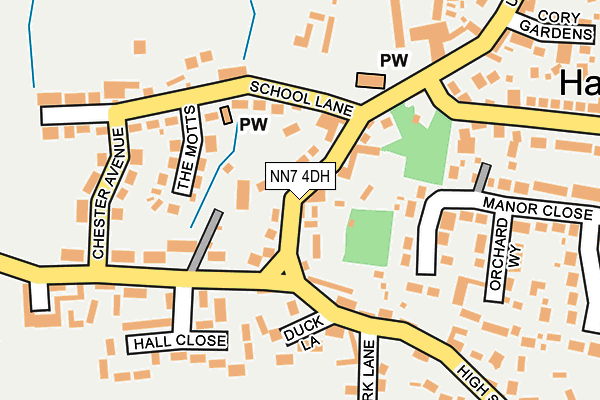 NN7 4DH map - OS OpenMap – Local (Ordnance Survey)