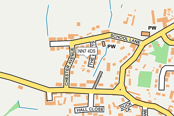 NN7 4DS map - OS OpenMap – Local (Ordnance Survey)