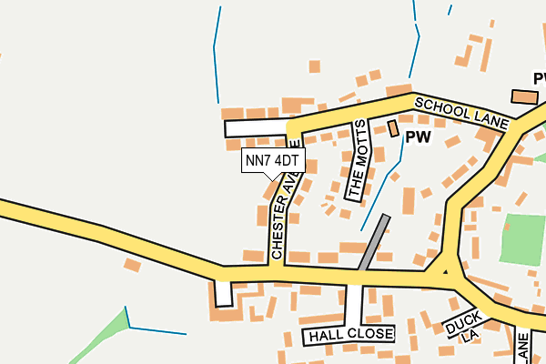 NN7 4DT map - OS OpenMap – Local (Ordnance Survey)