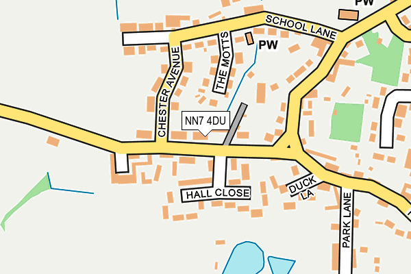 NN7 4DU map - OS OpenMap – Local (Ordnance Survey)