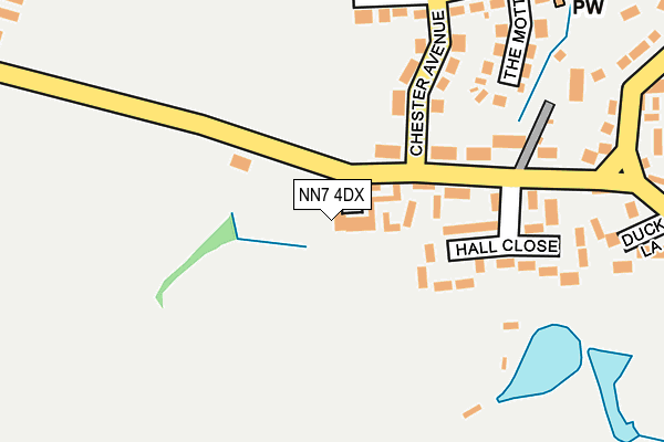NN7 4DX map - OS OpenMap – Local (Ordnance Survey)